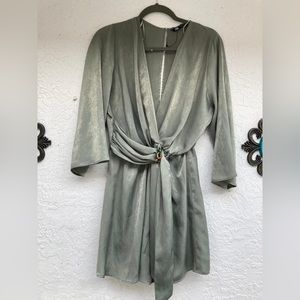 Womens Zara romper size L- Green
